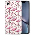 thumbnail image 1 of Case Yard iPhone-XR Case Clear Soft & Flexible TPU Ultra Low Profile Slim Fit Thin Shockproof Transparent Bumper Protective Cover Drop Protective Cell Phone Cases (Flamingo Pattern), 1 of 8