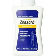 Zeasorb Moisture Prevention Super Absorbent Powder Foot Care, 2.5Oz, 4-Pack