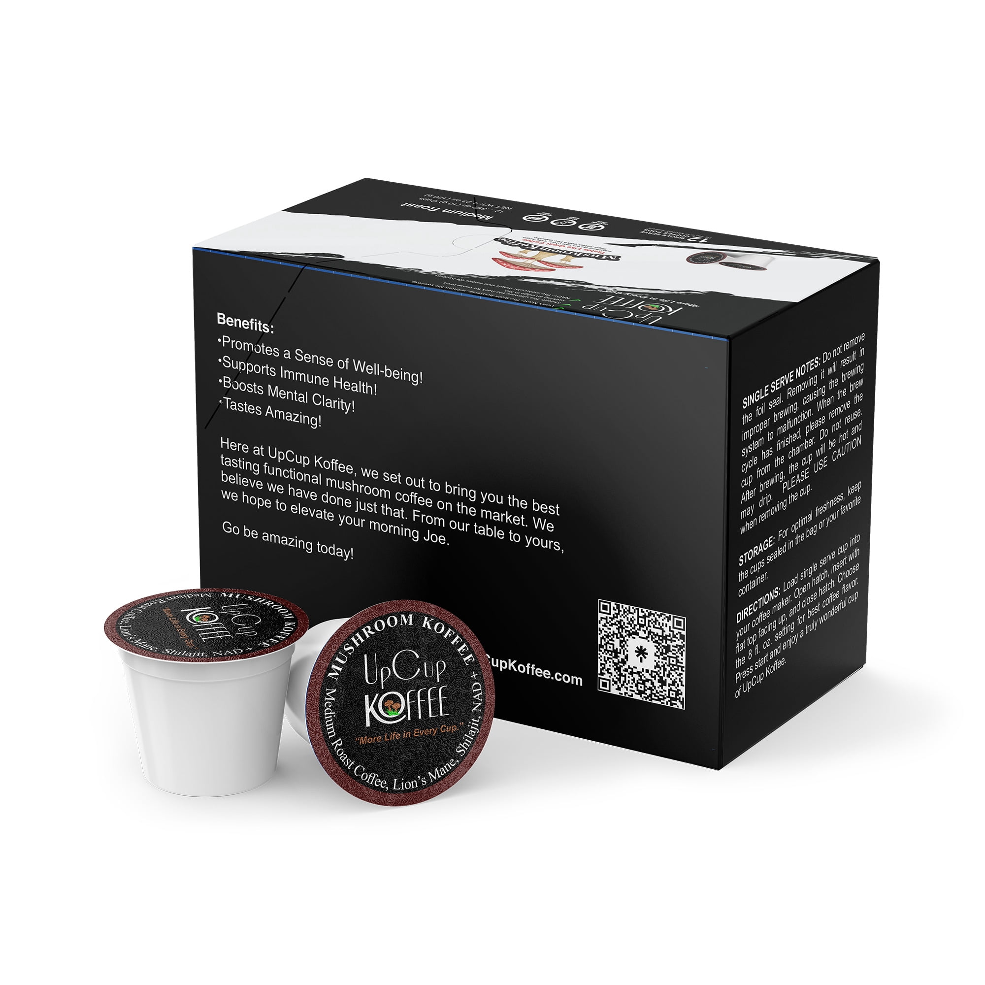 UpCup Koffee - Medium Roast Mushroom Koffee Pods
