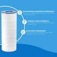 thumbnail image 5 of XtremepowerUS PLF120A 4-Pack Pool Filter Replaces Hayward C1200, CX1200RE, Pleatco PA120, Ultra-B2, Unicel C-8412, Filbur FC-1293, Clearwater II 125, Waterway Pro Clean PCCF-125, 23-1/4" x 8-15/16", 5 of 6