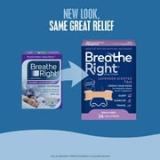 Breathe Right Nasal Strips, Lavender, Nasal Congestion Relief due to Colds & Allergies, Drug-Free, 26 count
