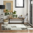thumbnail image 4 of Everwash™ Treasure Creed Modern Geometric Machine Washable Area Rug, Brown/Beige, 5'2"x7'2", 4 of 11