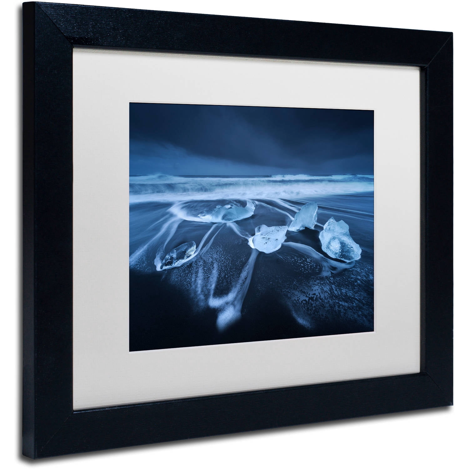 Trademark Fine Art "The Ice Age" Canvas Art by Mathieu Rivrin, White Matte, Black Frame