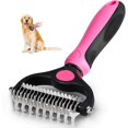 thumbnail image 1 of Cepillo para pelo de perro, cepillo para gatos, rastrillo para desenredar perros, cepillo de aseo para quitar el pelo, peine para la capa interna elimina la capa interna, rastrillo para desenredar, 1 of 1