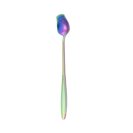 

Stainless Steel Spoon Long Handle Teaspoon Portable Dessert Ice Cream Coffee Spoon Stir Spoon Kitchen Utensils Accessories