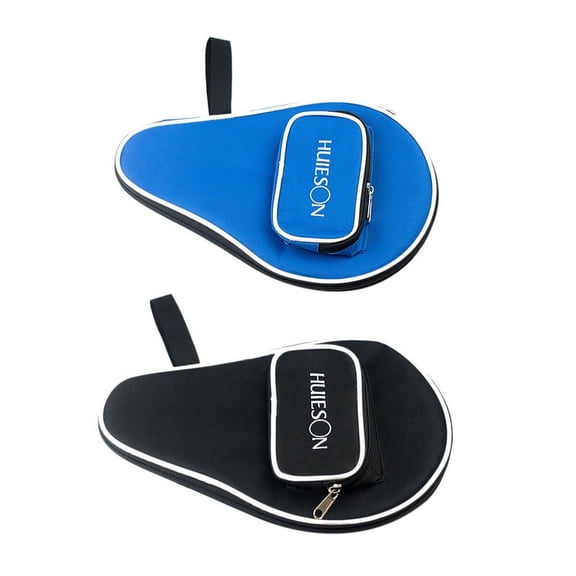 2x Case Cover with Balls Bag or Table Tennis Rackets Bat Bag Oxford(Blue&Black)