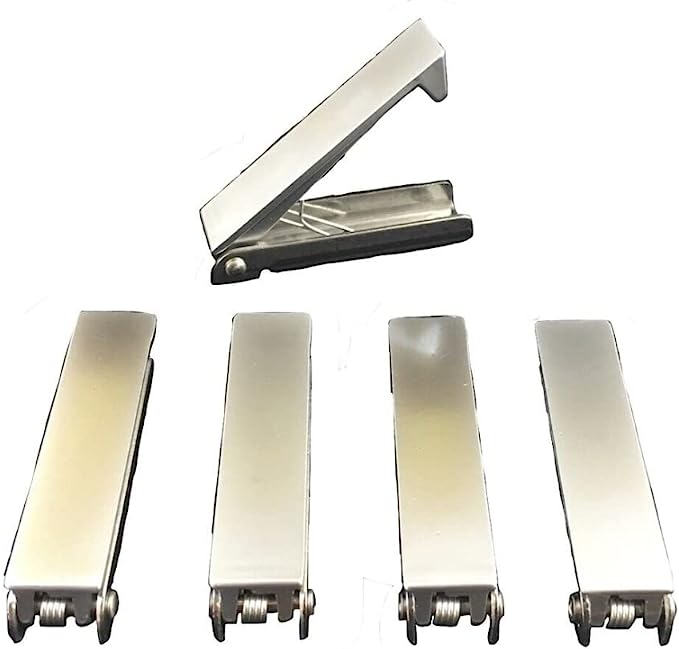 5 Pack Stainless Steel Baggage Door Catches Square RV Compartment Door