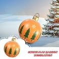 thumbnail image 2 of Hvmvliv Outdoor Christmas Inflatable Decorative Ball Giant Christmas Balls Christmas Inflatable Ball for Christmas Yard Porch Decorations 1.98 ft, Orange, 2 of 6