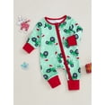 thumbnail image 3 of Suealasg Christmas Baby Girl Boy Pajamas Rompers Long Sleeve Truck Print One-Piece Pajamas Infant Footie Pjs Newborn Zip Up Full Length Jumpsuits Sleepwear, 3 of 8