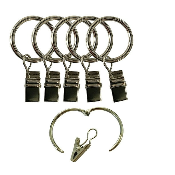 Easy2hang Curtain Clip Rings Curtain Hooks openable Rings, 14pack