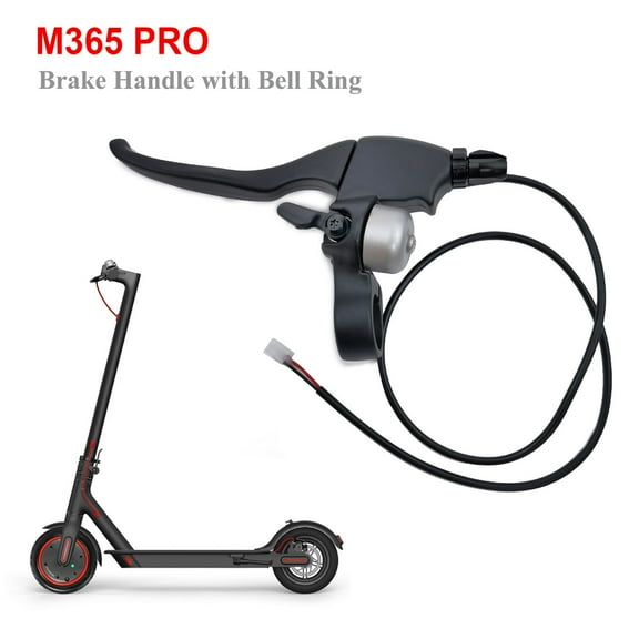 2 in 1 Electric Scooter Brake Handle Brake Lever with Aluminum Alloy Ring for 8.5 Inch Scooter Accessories
