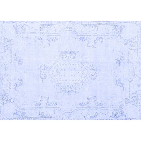 Ahgly Company Indoor Rectangle Persian Blue Traditional Area Rugs, 2' x 3'