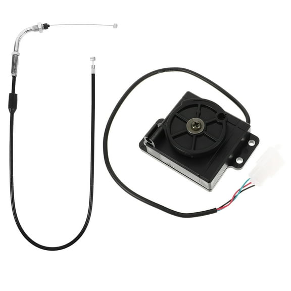 Electric Motorcycle Throttle Kit with Central Control Accelerator Cable for Upgrade ABS Black
