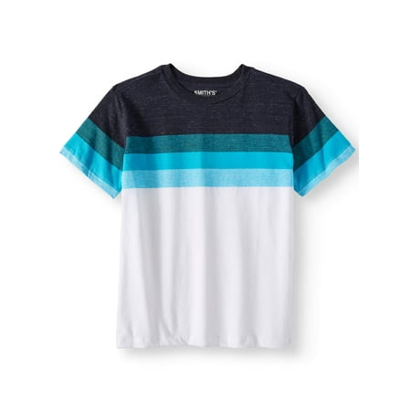 - Short Sleeve Retro Stripe Tee Shirt (Big Boys)
