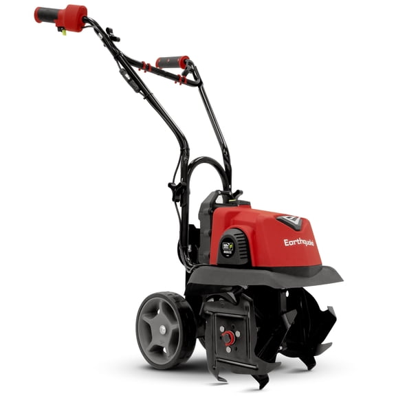 Earthquake 60V Cultivator with 4Ah Battery and Charger Included, Variable Speed Trigger, Adjustable Transport Wheels, Overhand Handlebars, U.S. Based Customer Support, Model: 46091