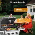 thumbnail image 5 of WAA 3-Burner Propane Gas Grill,24000BTU Stainless Steel BBQ with Foldable Side Tables & Durable Grates - Ideal for Outdoor Backyard/Patio Cooking, 5 of 8