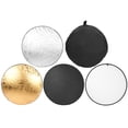 thumbnail image 1 of Round Reflector Panel, Reflector Panel, Photography Light Light Reflector For Indoor Outdoor Photography Fill Light Photo Studio Photography Accessory 110cm, 1 of 8