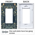 thumbnail image 3 of Yayeee Rocker Switch Wall Plate 1-Gang 4.6"x2.9" Home Decorative Outlet Cover, Shadowy Forest Pattern, 3 of 6