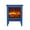 Blue, variant on iRerts 17 Inch Freestanding Electric Fireplace Stove Heater, 3D Flame Effect Small Portable Fireplace, 700W/1400W Space Heater Fireplace for Indoor Use, CSA/UL Certified, Antique Black