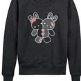 thumbnail image 3 of Instant Message - Two Bunnies Plushie - Women's French Terry Pullover Long Sleeve Shirt, 3 of 6