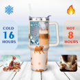 thumbnail image 4 of Double-Walled Dog Lover Coffee Tumbler 40oz - Durable Stainless Steel Mug with Handle & Straw - Cute Gift for Women, 4 of 7