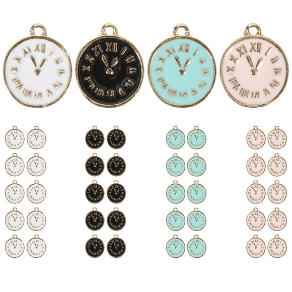 40 Pcs Breloques de Montre Pendentif en Forme d'Horloge pour Fabrication de Bijoux DIY et Décoratif
