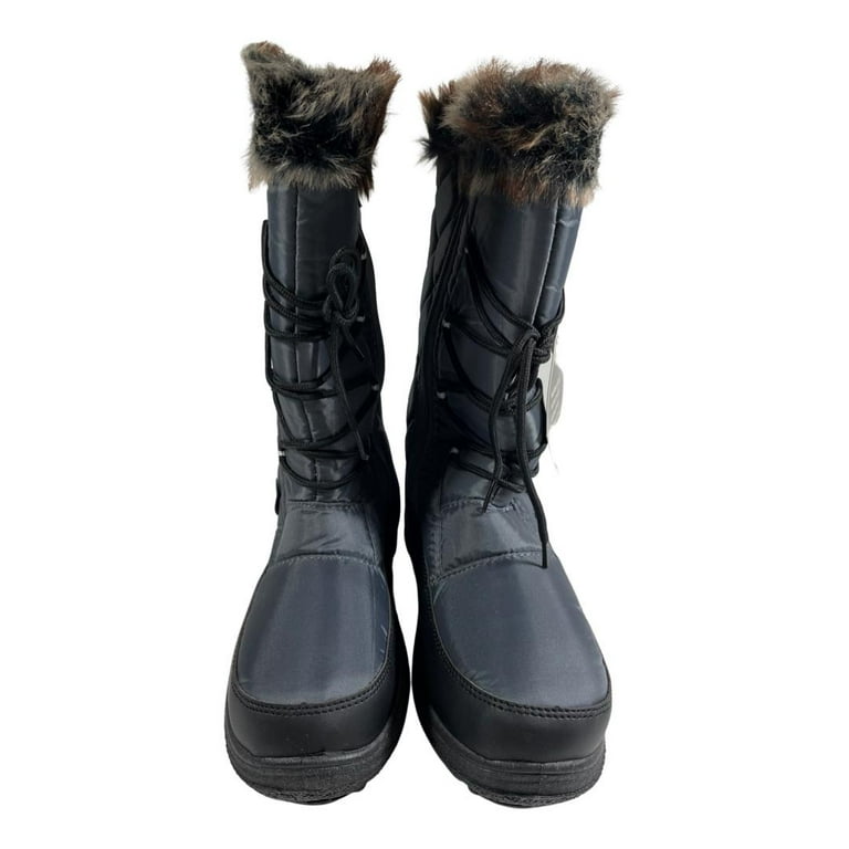 Snow Tec Women s Frost Snow Boots with Waterproof Outsole Grey 11