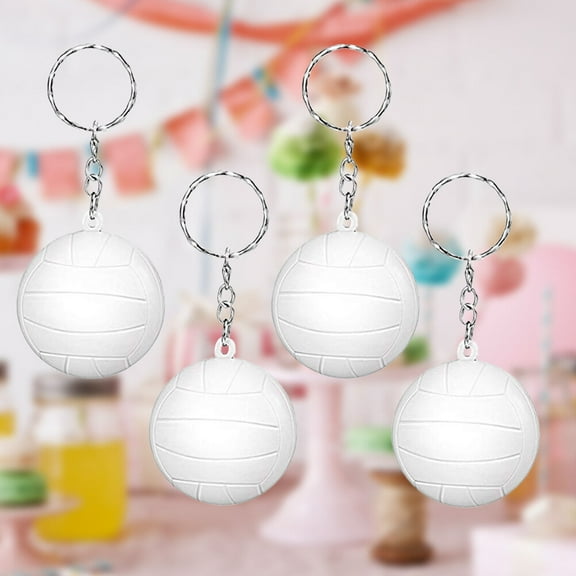 Masteelf  20 Pcs Soft Volleyball Keychain PU Material Child