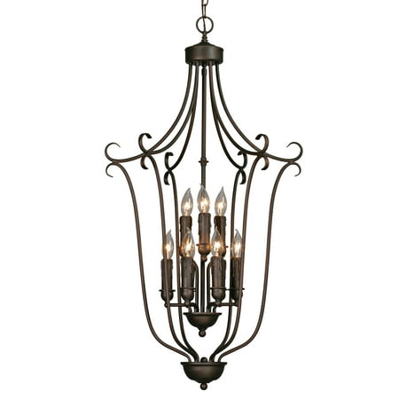 

Golden Lighting Multi-Family 2 Tier - 9 Light Caged Foyer