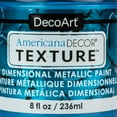 thumbnail image 2 of DecoArt American Decor Texture Paint - Deep Turquoise Metallic, 8 oz, 2 of 2