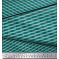 thumbnail image 2 of Soimoi Crepe Silk Fabric Stripe & Arrow Block Printed Fabric 1 Yard 42 Inch Wide, 2 of 3