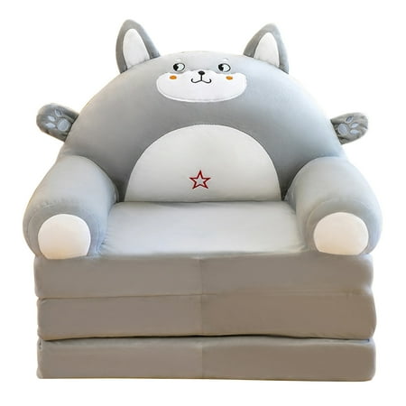 

Plush Foldable Kids Sofa Backrest Armchair 2 In 1 Foldable Children Sofa Cute Cartoon Lazy Sofa Children Flip Open Sofa Bed For Living Room Bedroom Without Liner Cushions For Sofa Cushion Foundation