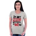 thumbnail image 4 of Funny Not Perfect But Not You Joke Womens Slim Fit Graphic Tee Brisco Brands L, 4 of 5