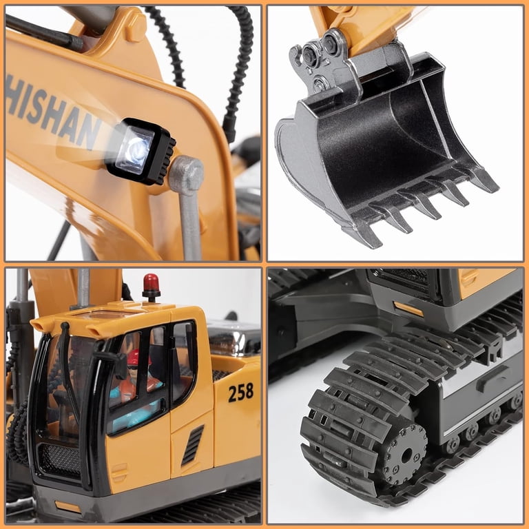 IZRIZR Remote Control Excavator, 11-Channel with Metal Shovel photo 4