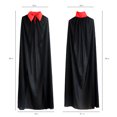 thumbnail image 3 of Teissuly Clearance Bloodsucker Costume Set,35.4/55.12in Halloween Bloodsucker Cloak Capes Robes,Unisex Adult Or Kids Stand-Up Collar Witch Capes For Party Cosplay Costumes(Black, B) Teissuly WER202308175443, 3 of 6