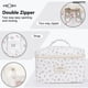 thumbnail image 5 of Bolsa de maquillaje, bolsa de cosméticos acolchada, bolsa grande de maquillaje floral para mujer, juego de bolsas de maquillaje de algodón, neceser de viaje con flores, 5 of 5
