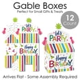 thumbnail image 6 of Big Dot of Happiness Cheerful Happy Birthday - Treat Box Party Favors - Colorful Birthday Party Goodie Gable Boxes - Set of 12, 6 of 8