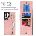 thumbnail image 2 of Dteck for Samsung Galaxy S23 Ultra Case with Card Holder,RFID Blocking PU Leather Wallet S23 Ultra Case with Ring Kickstand, Magnetic Back Flip Case Slim Phone Cover for Samsung S23 Ultra,Pink, 2 of 8