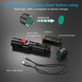 thumbnail image 3 of Linterna LED recargable, linterna magnética superbrillante de 1000 lúmenes, con luz de trabajo COB, resistente al agua, 4 modos, 2 juegos de linterna táctica de emergencia para acampar al aire libre JAMW Sencillez, 3 of 5