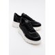 thumbnail image 2 of Pablo - Zapatillas de plataforma de piel y ante negro con diamantes de imitación (mujer) negro 22.5 CM, 2 of 5
