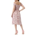 thumbnail image 3 of INSPIRE CHIC Sleeveless Floral Smocked Dress for Women's Off Shoulder Summer Short Dress, 3 of 5