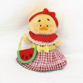 thumbnail image 3 of Mini ropa de muñeca de felpa de pato, ropa de vestido de princesa, pato amarillo pequeño, pato molesto, 3 of 5
