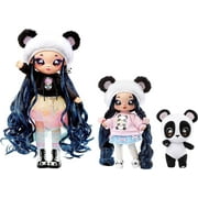 Na! Na! Na! Surprise Family Soft Doll Set with 2 Fashion Dolls and 1 Pet  Panda , Features 12 Accessories, Long Hair Dolls in Removable Fashions and Accessories with Adorable Plush Pet Panda