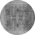thumbnail image 1 of Ahgly Company Indoor Round Oriental Gray Traditional Area Rugs, 5' Round, 1 of 4