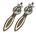 thumbnail image 2 of Chinchilla Vintage Copper Crown-Shaped Bookmarks: Stainless Steel Reading Accessories - Gift Set for Book Lovers, 2 of 5