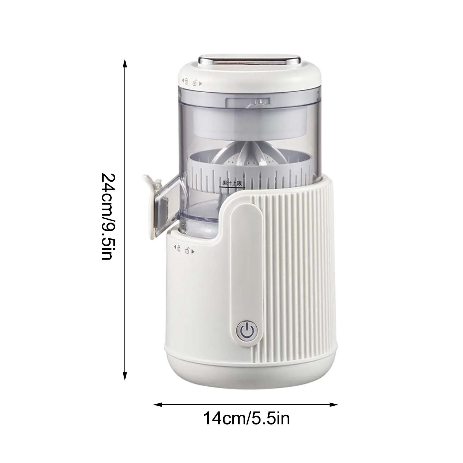 Msgweeeg Juicer Machines Cold Press Juicer Juicer Powerful Slow USB Rechargeable Masticating Juicer 360 Degree Motor Easy To Squeezer for Lemon Orange
