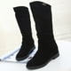 thumbnail image 2 of Amzcrzy Zapatos de mujer,Zapatos de mujer,Zapatillas de mujer, Botas redondas de tacón bajo de ante retro cálidas para mujer Sandalias Mujer Zapatillas De Casa, 2 of 3