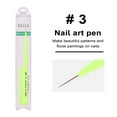 thumbnail image 2 of vnanda Fruit Green Nail Pen Nail Art Pen Fruit Green Versatile Easy to Use Lightweight Uv Manicure Pen for Beautiful Nail Designs, 2 of 8