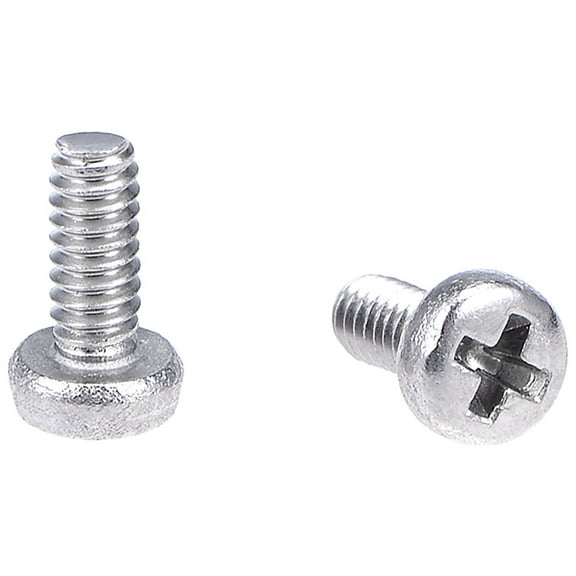 Unique Bargains M1.6x4mm Machine Screws Pan Phillips Head Screw Fasteners Bolts 100Pcs