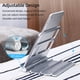 thumbnail image 4 of Soporte para tableta Soporte multifuncional para tableta de teléfono móvil Soporte de escritorio plegable Diseño de almacenamiento vertical Estructura estable Aplicación amplia Plata Abanopi Soporte para tableta, 4 of 6